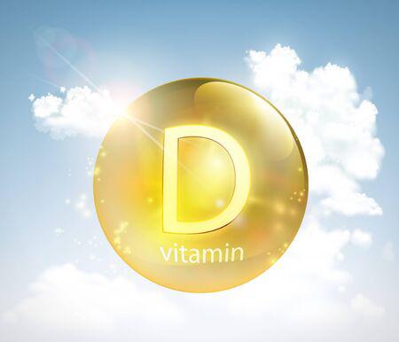 132385894-pill-vitamin-d-against-the-sky-with-the-sun-and-clouds-vector-illustration-
