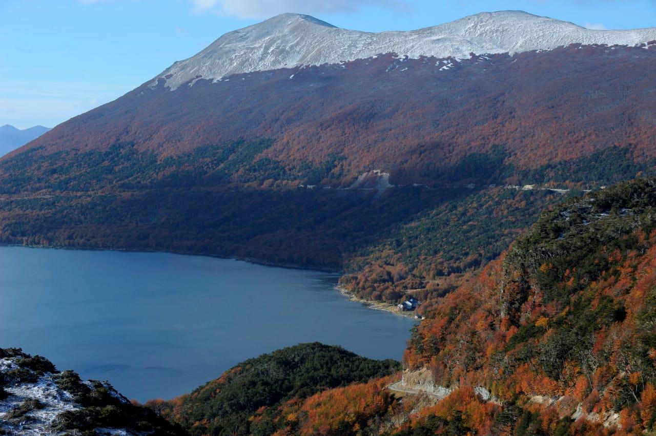 Paisaje otoño tierra del fuego