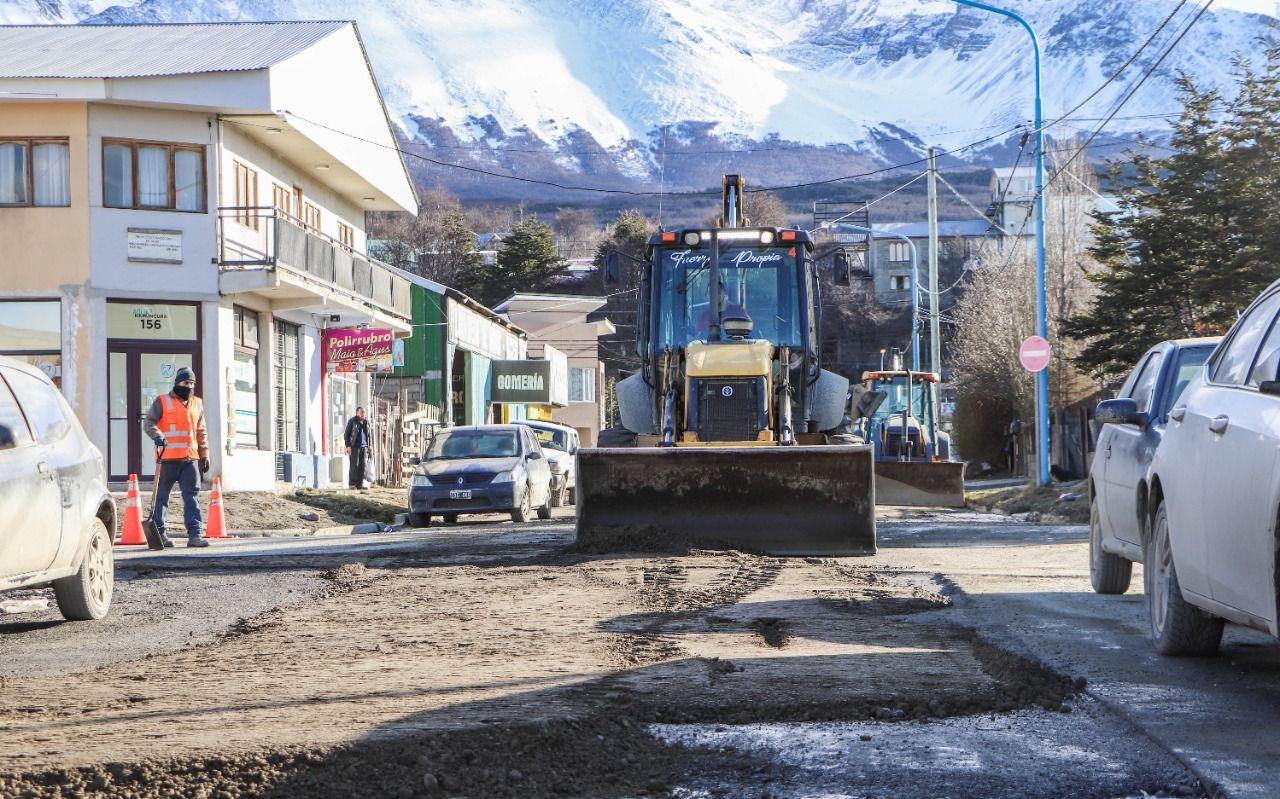 Maquina calle bacheo