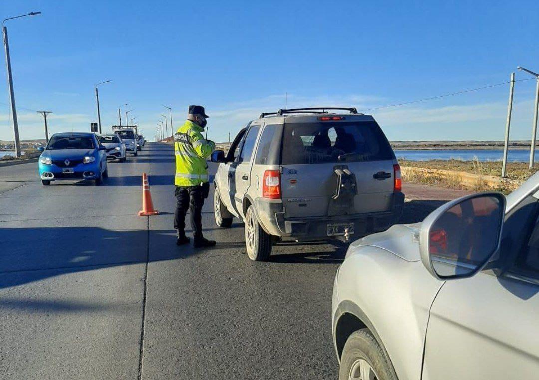 Control policial Río Grande