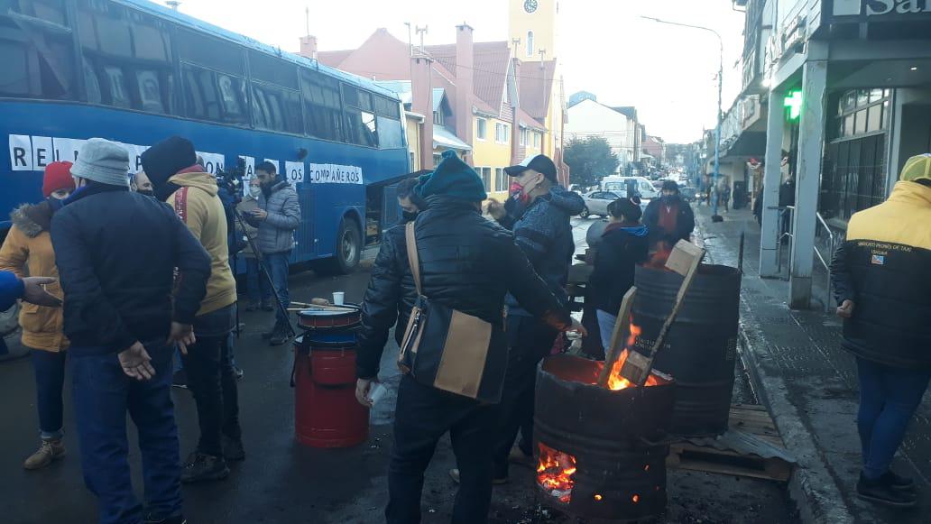 Protesta en Remiseria Carlitos