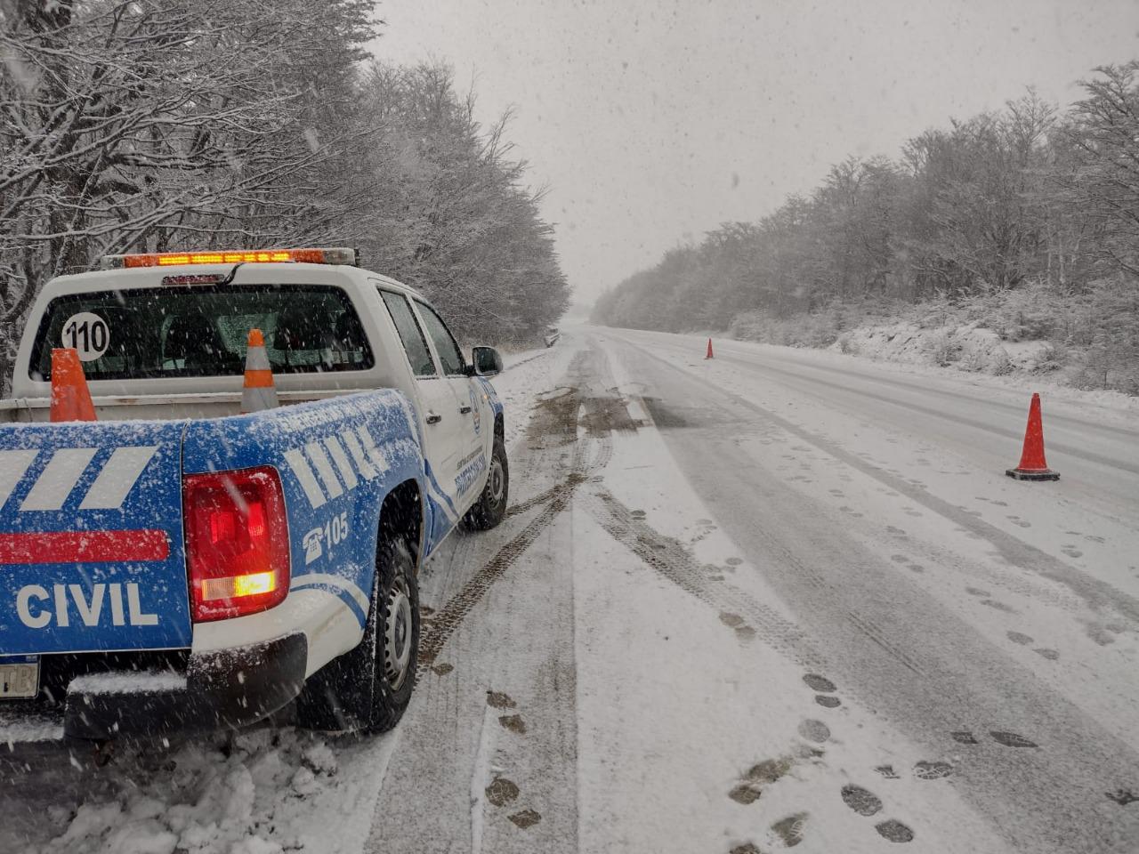 Protección Civil ruta nieve
