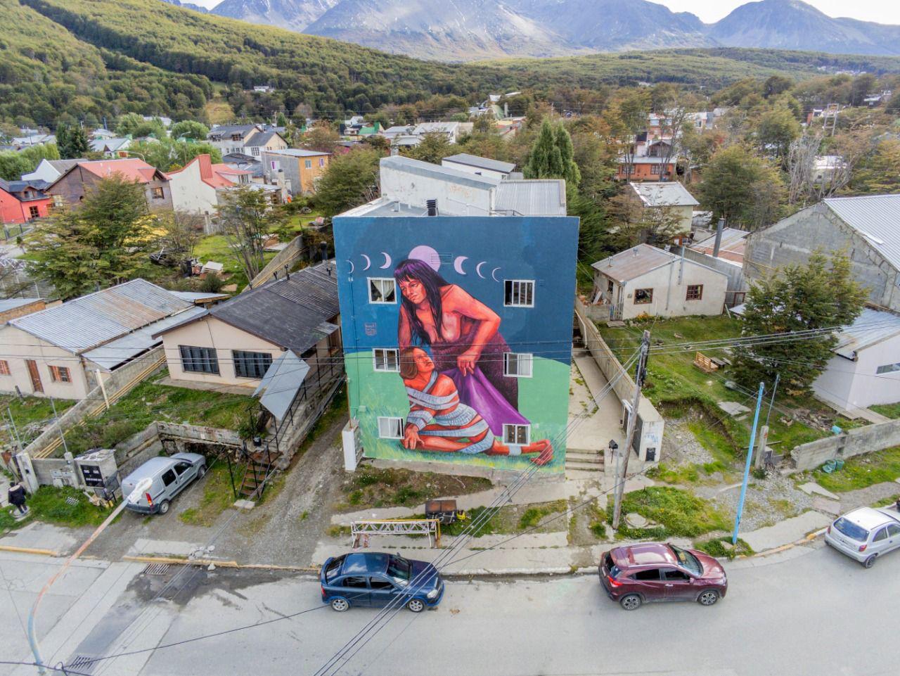 Mural Ushuaia paisaje