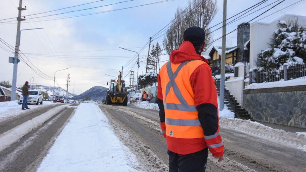 Limpieza calles Ushuaia nieve