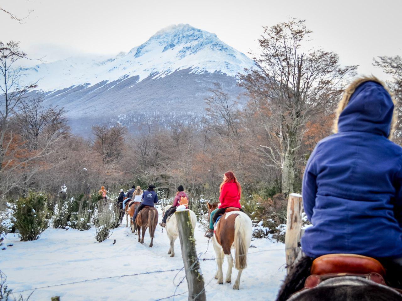 Cabalgata invierno Ushuaia 
