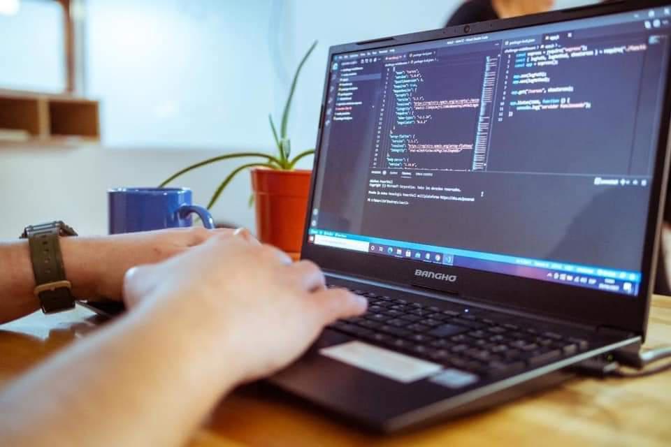 Programador informático computadora