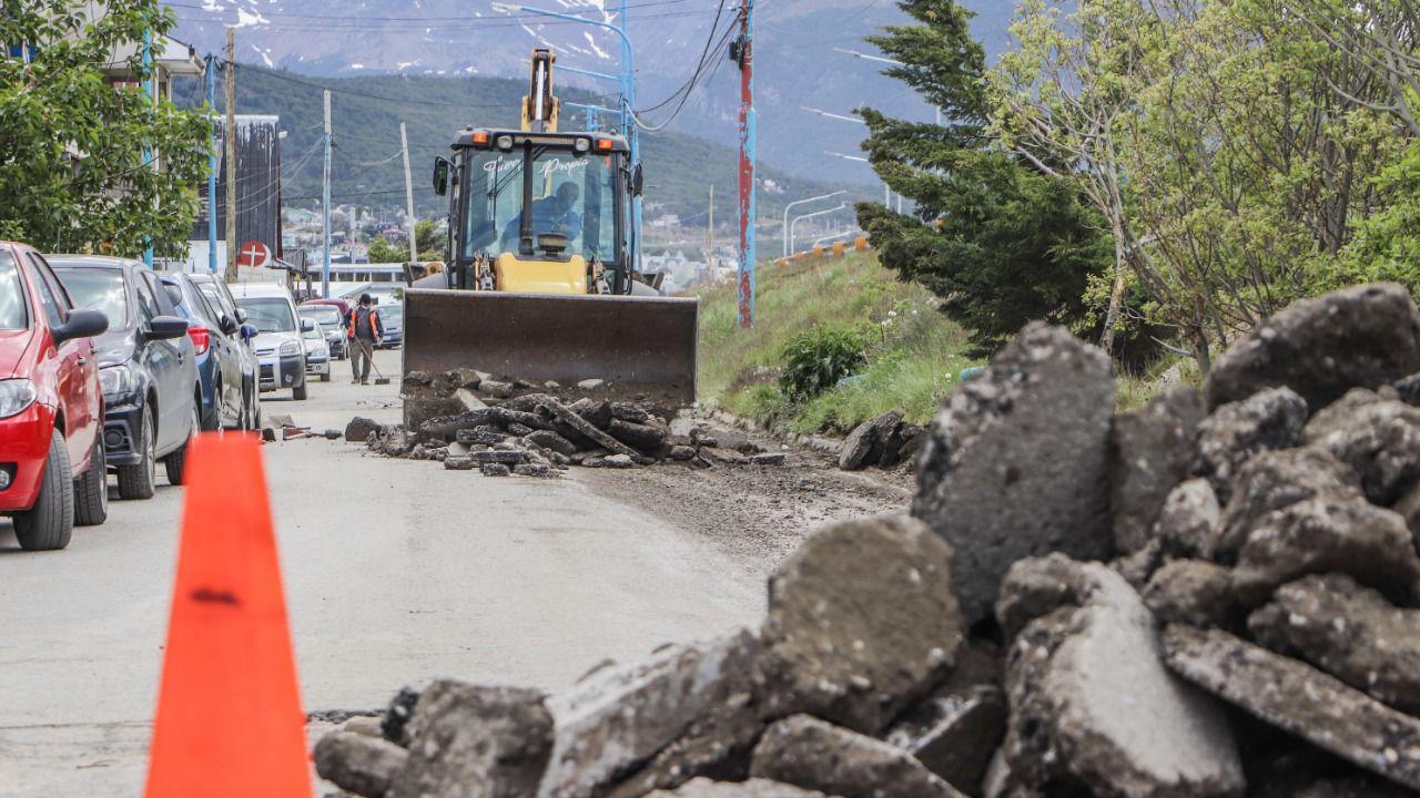 Bacheo maquina Ushuaia