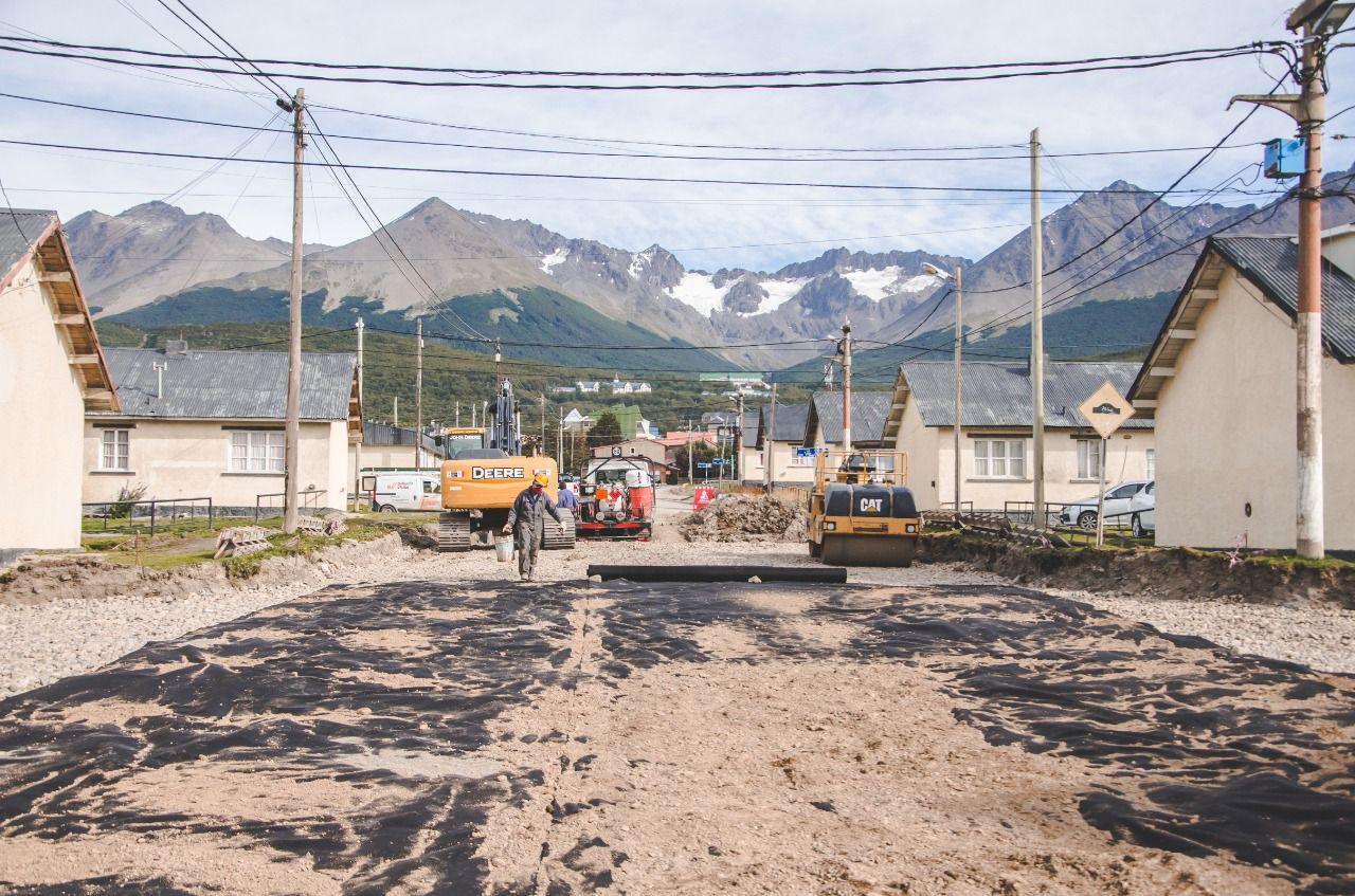 Pavimentación barrio Brown Ushuaia