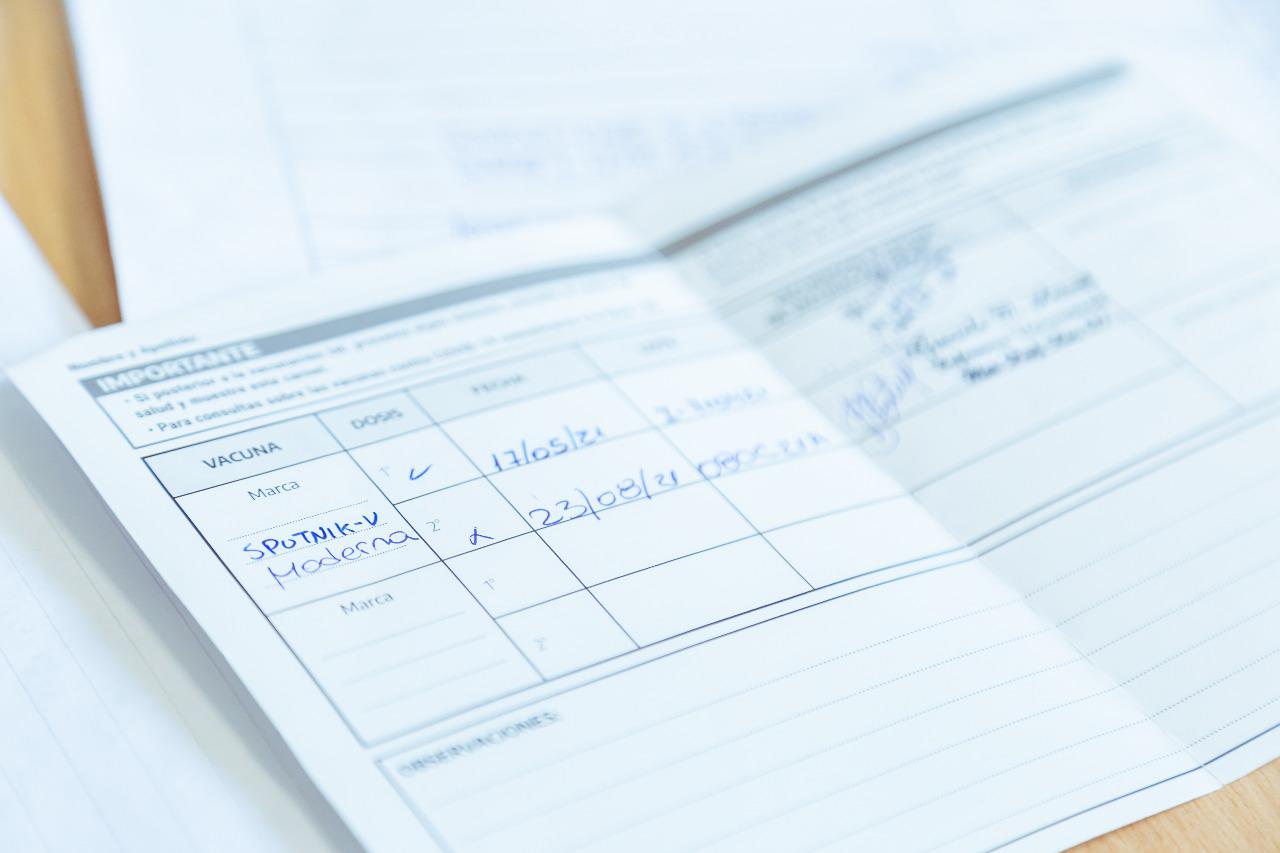 Carnet vacunación Covid-19