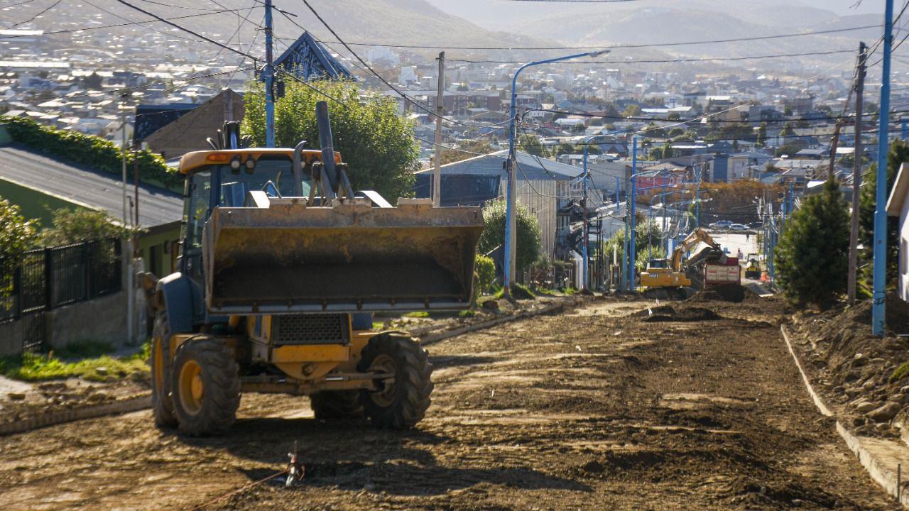 Máquinas pavimentación ushuaia