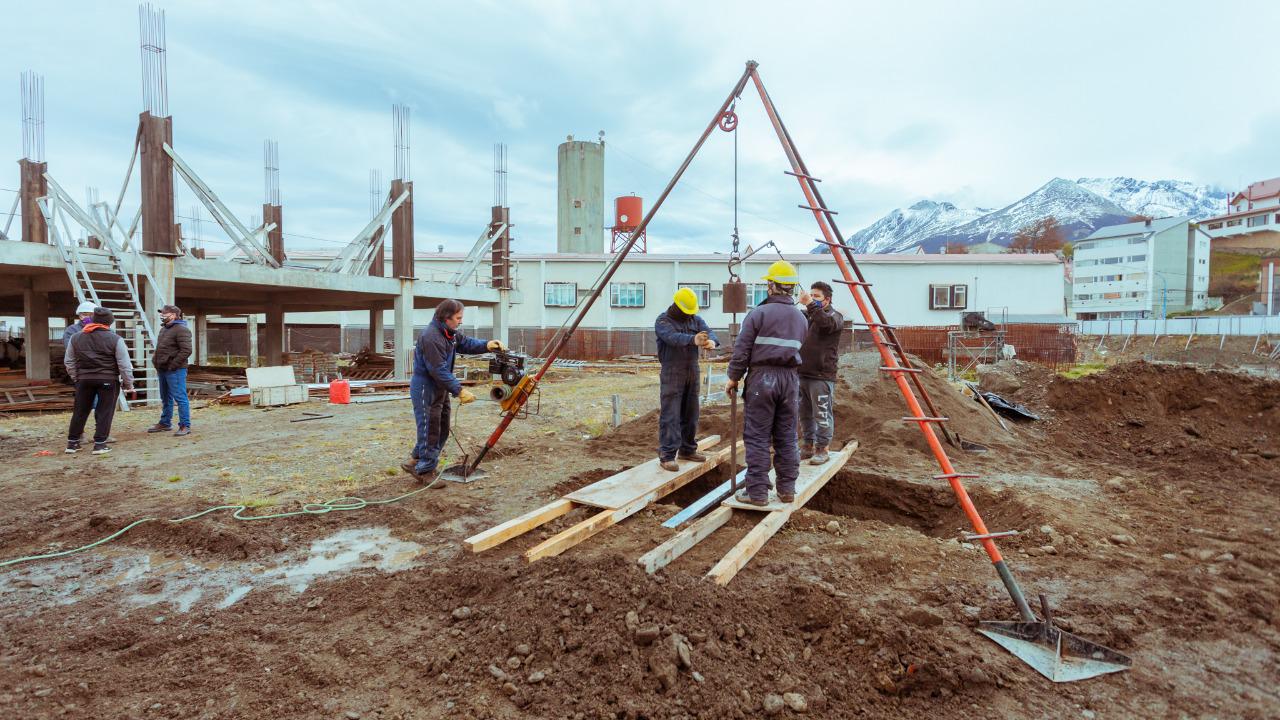 Hospital obra construcción