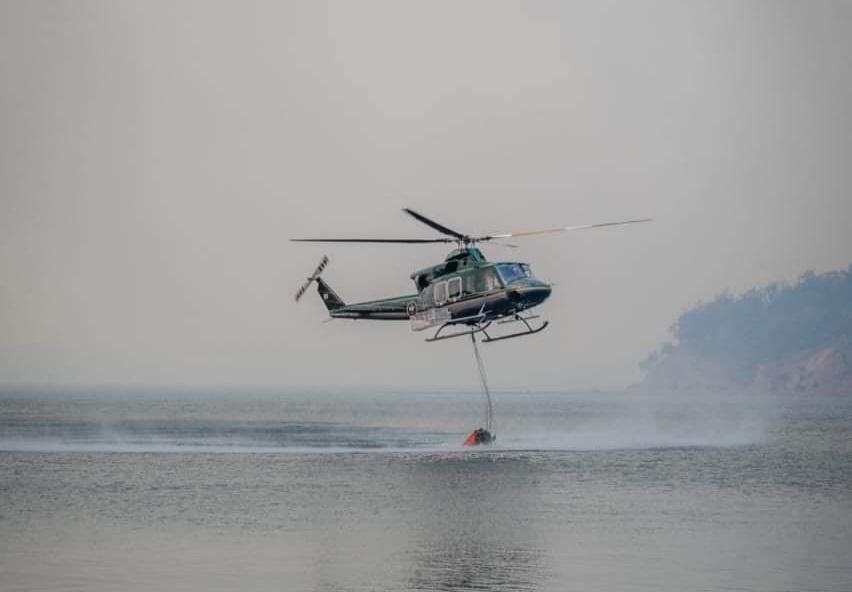 Helicoptero hidrante