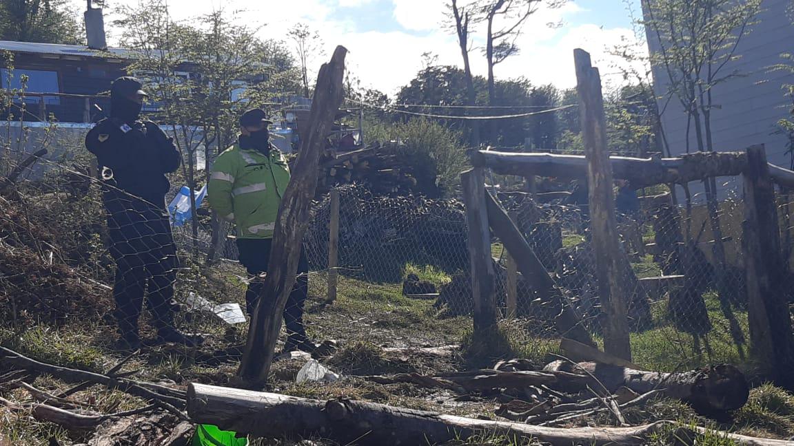 Usurpación tierras policía