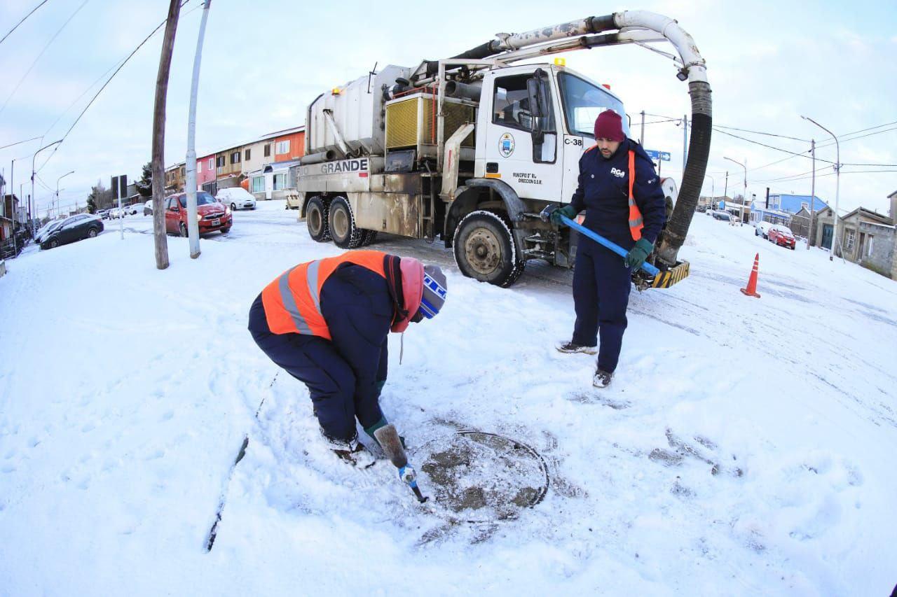 Obras Sanitarias Río Grande nieve