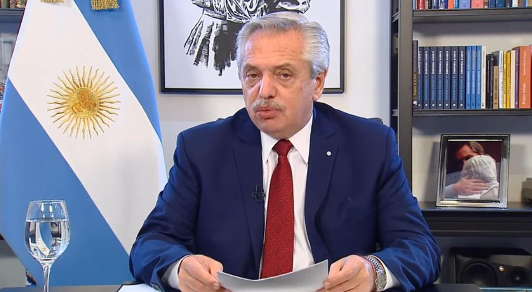 Presidente Alberto Fernández cadena nacional