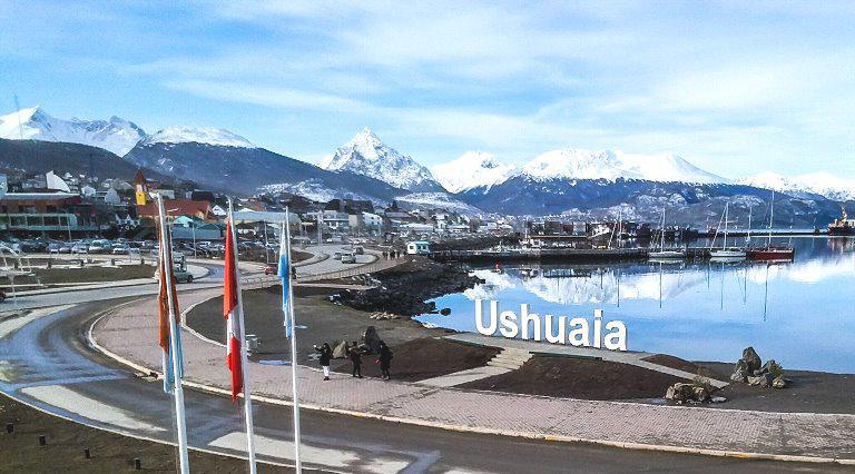 Cartel Ushuaia paisaje