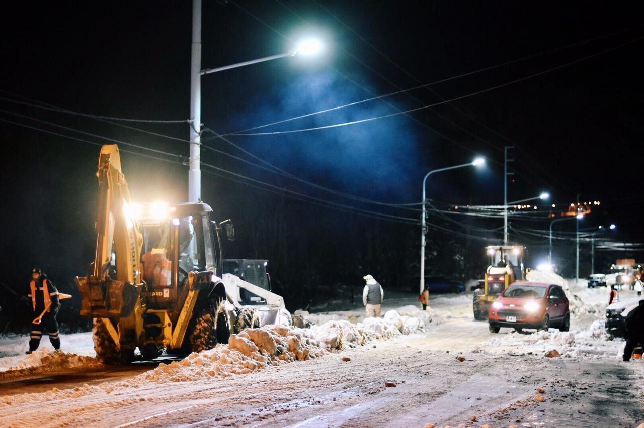 Nieve camiones limpieza 
