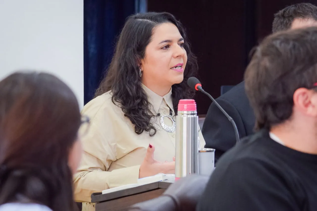 Yesica Garay desde su banca