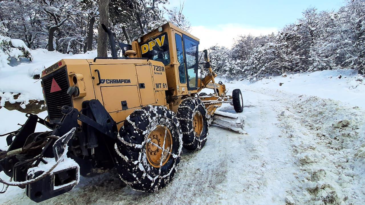 Máquina ruta j nieve