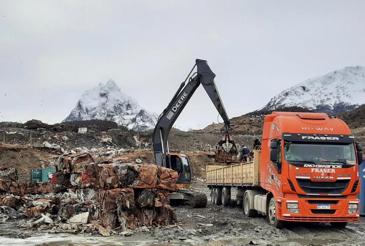 Chatarra Ushuaia compactación