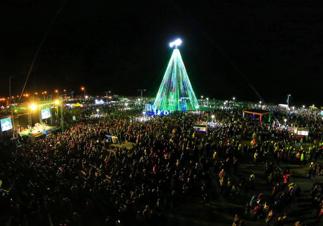 Encendido árbol de navidad Río Grande 