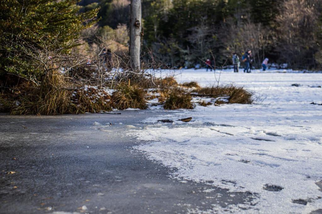 Laguna del Diablo con hielo