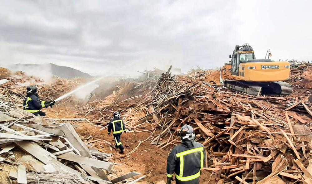 Incendio aserradero el Litoral