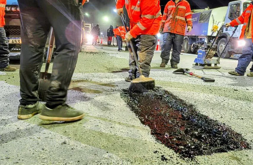 Bacheo Ushuaia brea