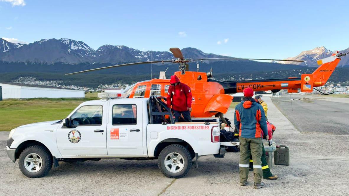 Bomberos helicóptero ush
