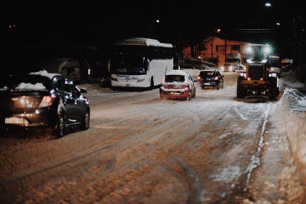 Máquina nieve noche