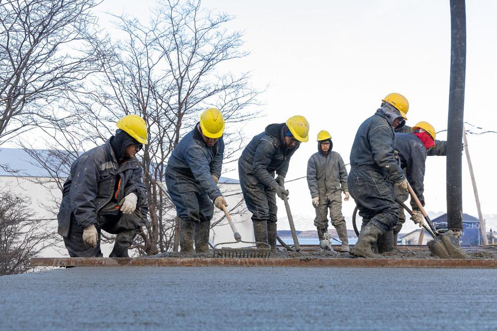 Trabajadores construcción