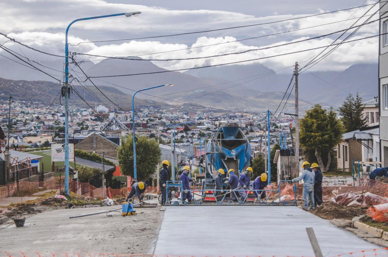 Calle Francisco Torres Ushuaia obras