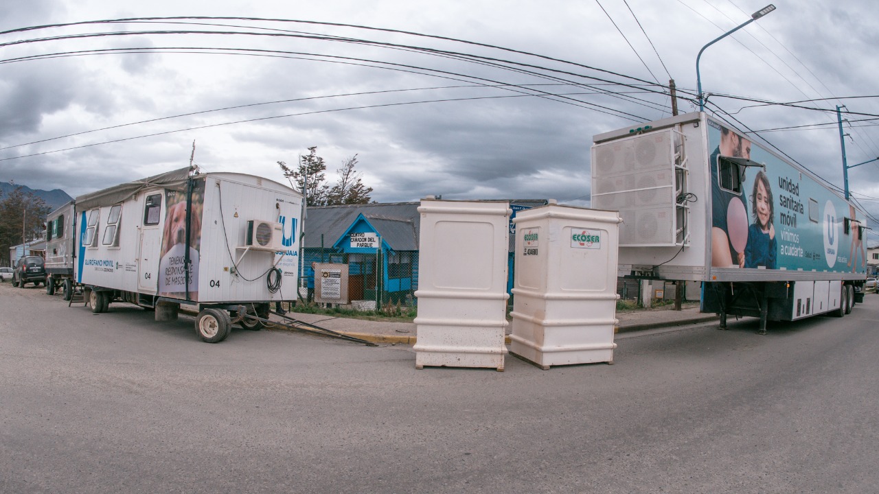 camion sanitario en el cañadon