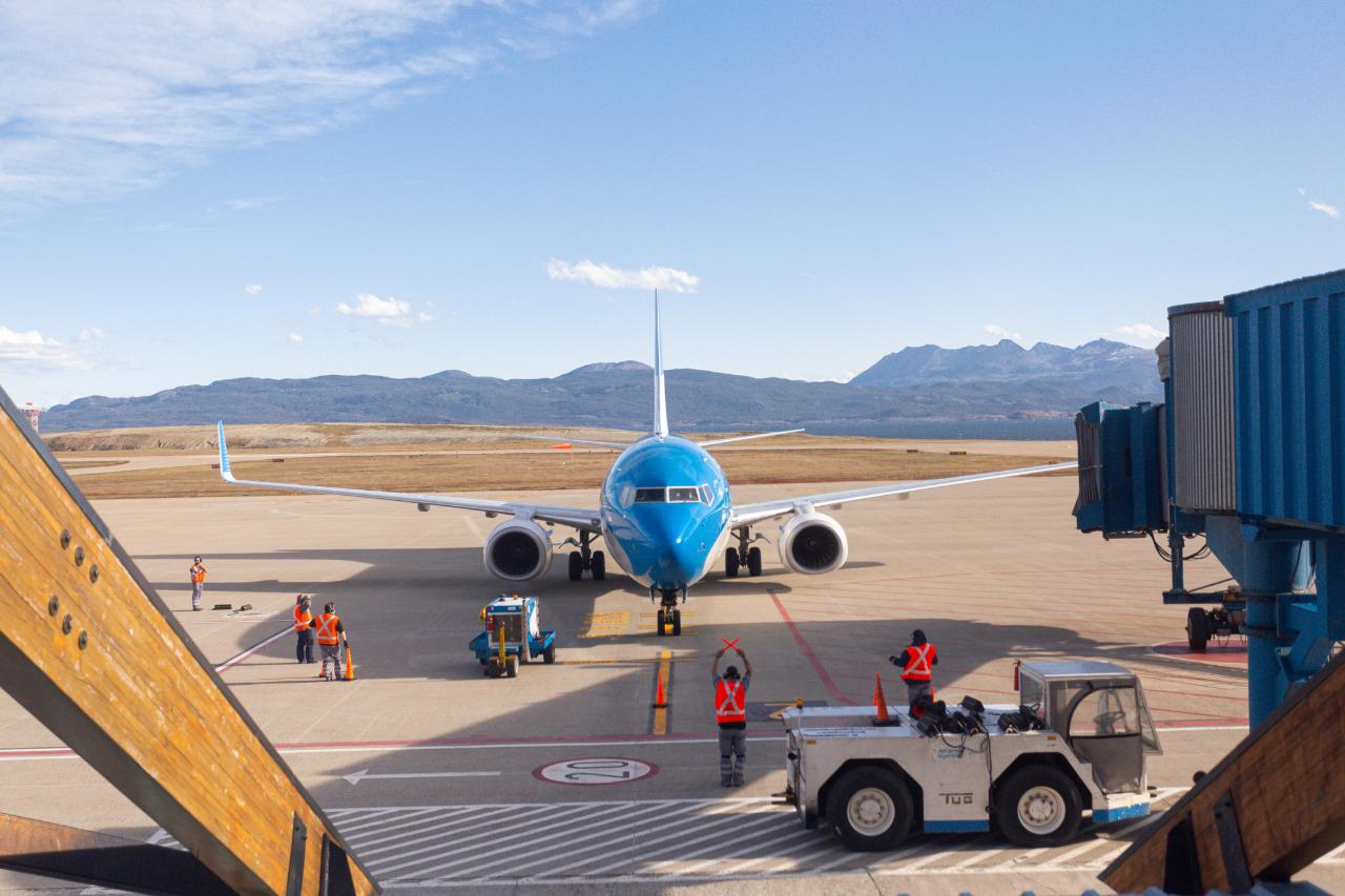 Avión aeropuerto Ushuaia