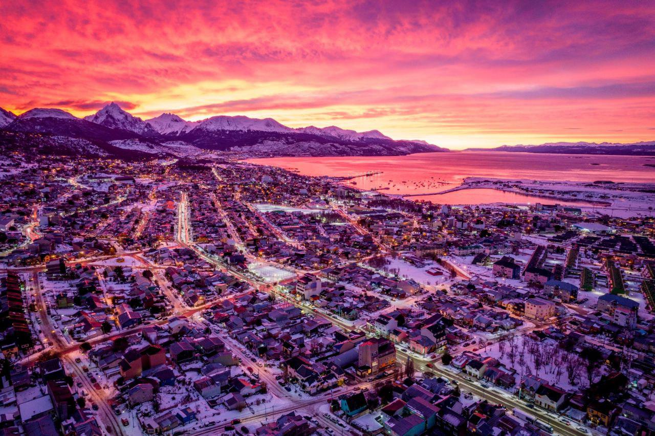 Amanecer Ushuaia nevada