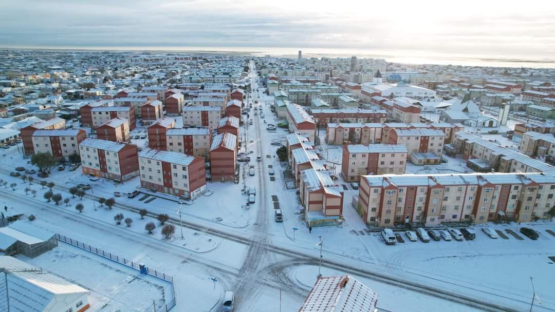 Río Grande nevada nublada