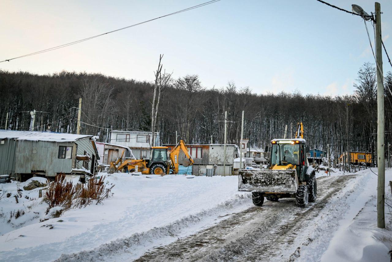 Máquinas en zonas altas Ushuaia 