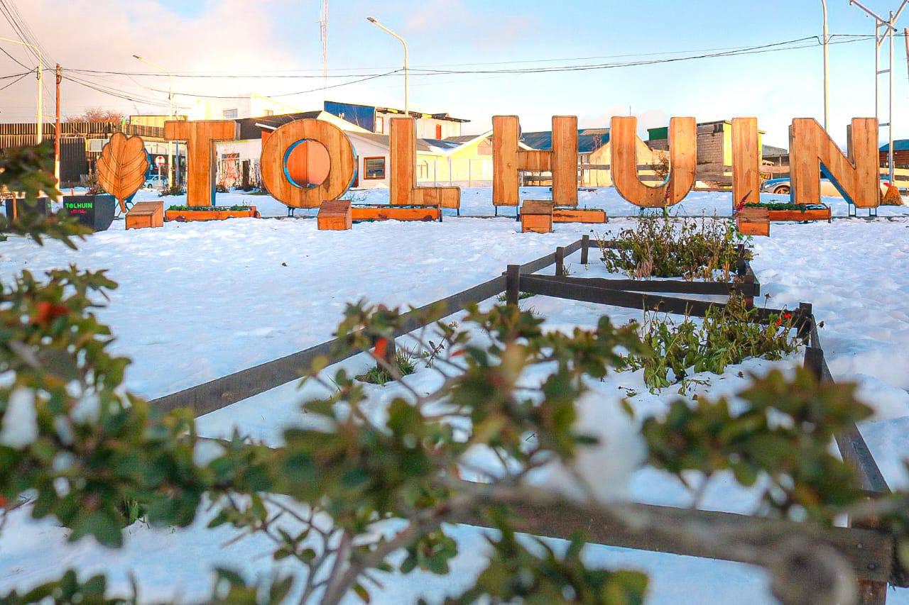 Tolhuin cartel nieve