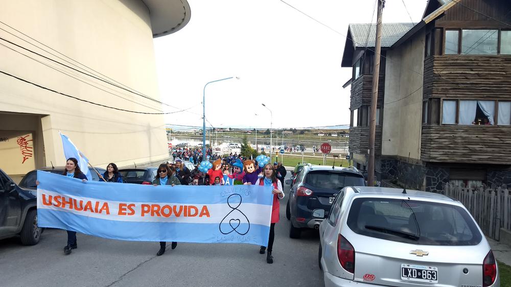 Ushuaia pro vida manifestación 