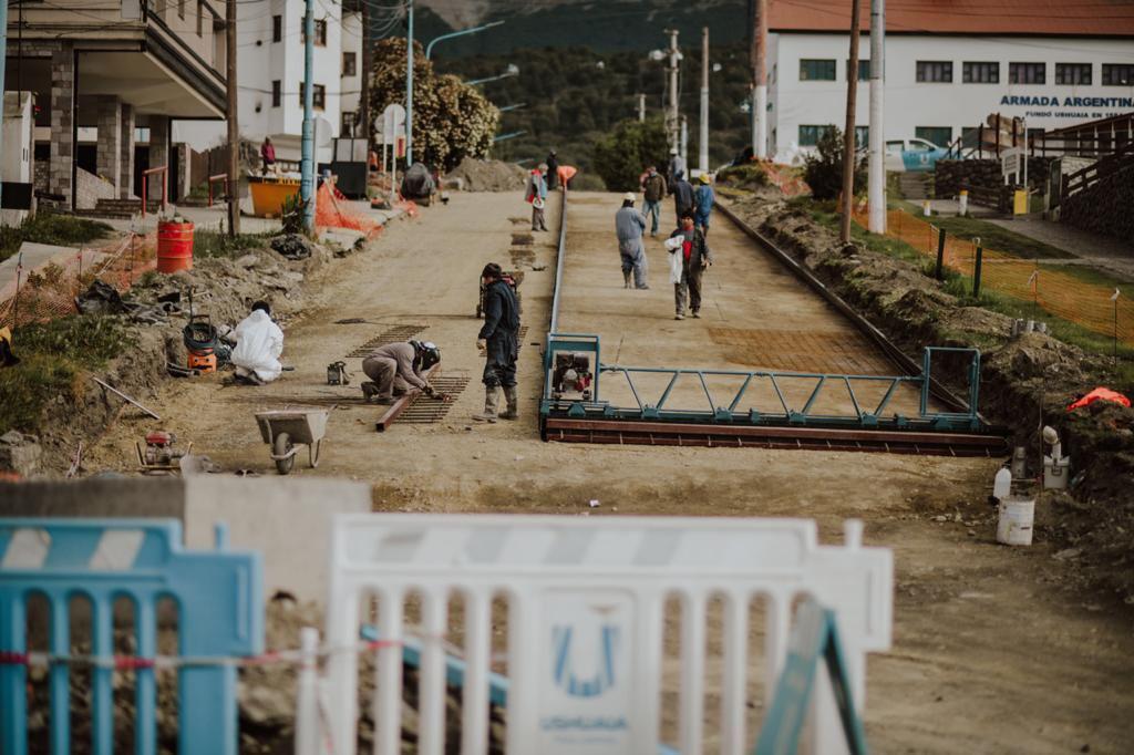 Pavimentación calle yaganes Ushuaia