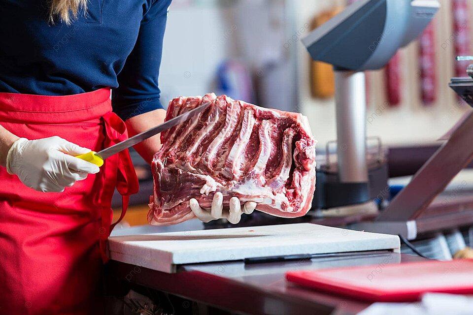pngtree-woman-butcher-slicing-a-portion-of-rib-meat-at-her-shop-photo-image_36363764